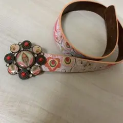 デシグアル　花柄　ベルト