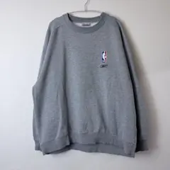 NBA Reebok リーボック 刺繍ロゴ スウェット トレーナー グレー XL