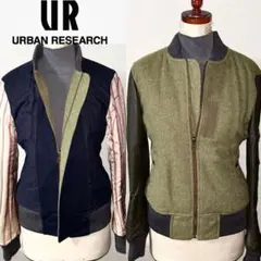 美品 アーバンリサーチ 3万円程 羊革 ラム レザー MA-1 ジャケット M