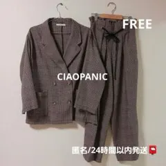 CIAOPANIC 千鳥格子　チェック　セットアップ　FREE