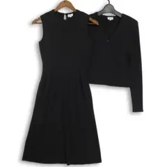 FOXEY フォクシー ニットワンピース カーディガン セットアップ 黒 38