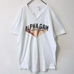 ロゴTシャツ 半袖 ホワイト L STAR TEE 古着 メンズ　ゆったり