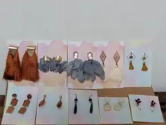 様々な種類のピアスセット