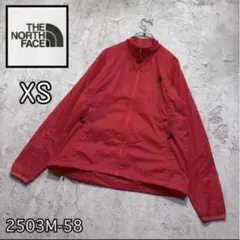 ☆人気　ノースフェイス　ナイロンジャケット　ウインドブレーカー　レッド　XS