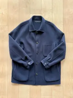 ユニクロ ＋J ウールブレンドオーバーサイズシャツジャケット コート　XL