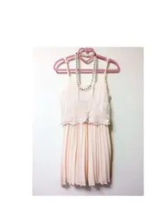 Forever21 レースプリーツワンピース