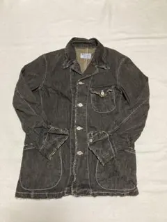 江崎商事メンズコットンブラックジャケット〔M〕最終値