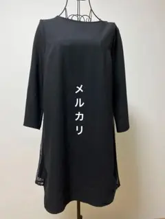 未使用 2026】ANAYI ドットジャガードフレアワンピース 34 - メルカリ