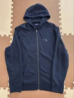 Abercrombie & Fitch ネイビー パーカー XXL アバクロ 綿