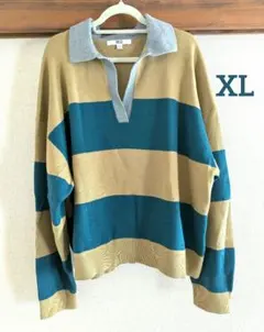 値下げ★【UNIQLO】スムースコットンリラックスポロセーター イエロー XL
