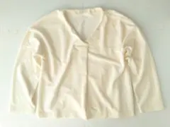 earth music&ecology 長袖ニット コーデュロイ 短丈 Vネック