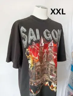 SAIGON グラフィック Tシャツ XXL ブラック