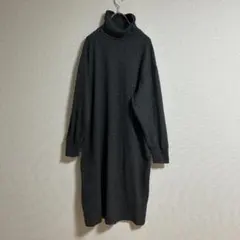 UNIQLO ユニクロ　ソフトニットフリースワンピース　Lサイズ　グレー