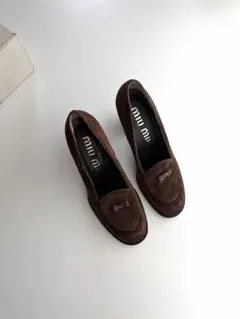 Miu Miu Suede Leather Heels 37 1/2のサムネイル