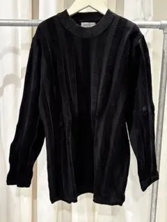 yohji yamamotoヨウジヤマモト マリオネット期ベロアストライプニットのサムネイル