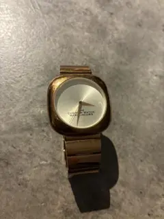 稼働 MARC JACOBS 腕時計 ゴールド ブラウン レザー - メルカリ