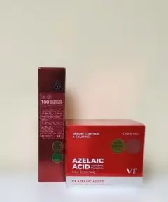 未使用 VT トナーパッドとレッドリードルショット 韓国スキンケアのサムネイル