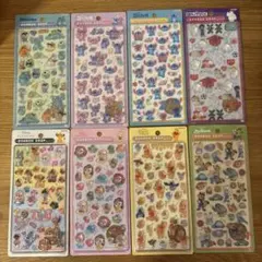 【正規品】ボンボンドロップシール ディズニー 8点セット　サンスター文具