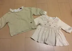 トップス 2枚セット 女の子 トレーナー