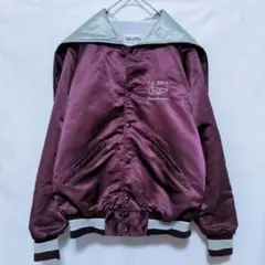 USA製DeLONGデロングアワードジャケット セーラーカラー スタジャン70s 古着 80年代 デロング DeLONG フード付き セーラーカラー ウール