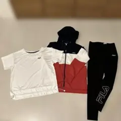 FILA 3点セット　パーカー　パンツ　Tシャツ　全てMサイズ