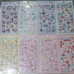 正規品 海外 サンリオ キャラクター ぷっくり可愛いボンボンドロップシール