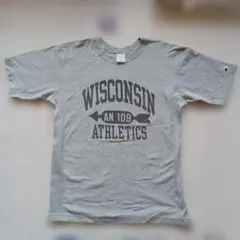 Champion WISCONSIN Tシャツ X-LARGE グレー