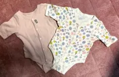 ⭐︎西松屋⭐︎前開きロンパース肌着⭐︎七分丈⭐︎2枚