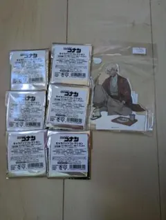 未開封コナン　キャラバッジコレクション6個　安室透　アクリルスタンド