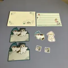 モフサンド　レターセット　ステッカー　シール付き