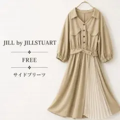 JILL by JILLSTUART サイドプリーツミディワンピース Fベージュのサムネイル