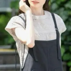 バンドカラーコットンレースブラウス　アーバンリサーチ サニーレーベル