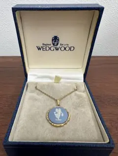 ★美品 ウェッジウッド ジャスパー カメオ風ペンダント ネックレス★