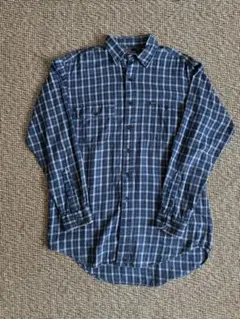 古着 Ralph Lauren ラルフローレン チェックシャツ ブルー 90s