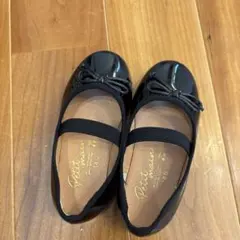 Petit main 黒 バレエシューズ 14