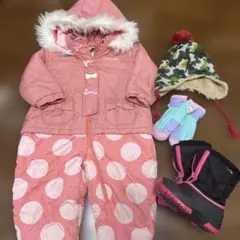 UZULAND 子ども用スキーウェア　ジャンプスーツ　セット 90cm