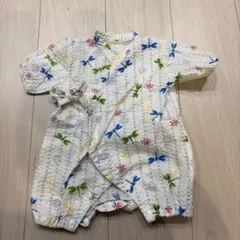 トンボ柄 ベビー甚平 ロンパース　50〜60cm