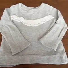 ベビーGAP 春服　グレー裏毛トレーナー　スウェット　サイズ90