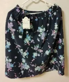 ROPE PINIC スカート 38サイズ　ネイビー　花柄　春夏（未使用）