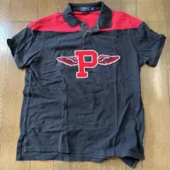 Polo Ralph Lauren 黒赤 ポロシャツ L
