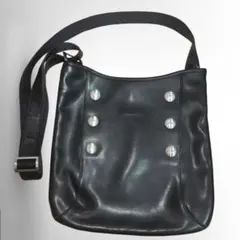 【極美品・フランス製】オールドロンシャン レザー ショルダーバッグ 黒