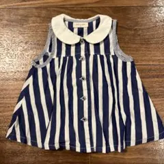 Sense of Wonder ストライプ襟付きトップス 80cm