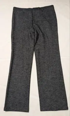 ck Calvin Klein コットンウール ノータックスラックス ごま塩