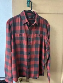RRL バッファローチェック ネルシャツ XS 赤黒 ベッカム着 - メルカリ