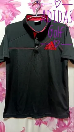 アディダスゴルフ 半袖 ポロシャツ　ゴルフウェア　L