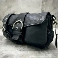 美品 オールドコーチ ソーホー ショルダーバッグ クロスボディ3683 ブラック