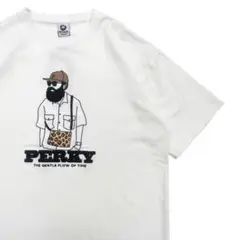 新品 QUASH Tシャツ★実績柄★ヒゲサガラ大刺繍Tee ホワイト Ｌサイズ