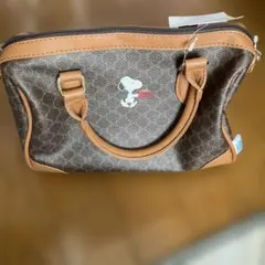 スヌーピー 2WAY ショルダーバッグ ブラウン