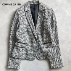 COMME CA ISM レディース ツイード テーラードジャケット