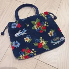 【希少・限定品】フェイラー × 遊中川 コラボ ハイジシカ 手付き巾着 ネイビー 希少・限定品】フェイラー × 遊中川 コラボ ハイジシカ 手付き巾着